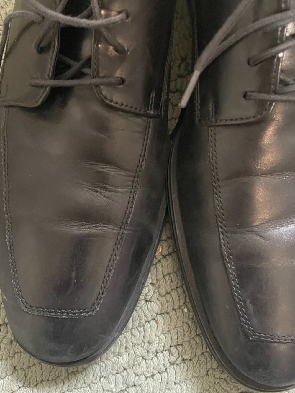 Cole Haan Air Men Shoe Adams Size 9 M Apron Derby Black Oxford C09438 - Picture 9 of 11